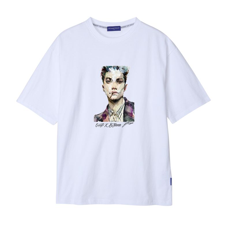 OHP X BJ.KO 데이비드 세미오버 반팔티