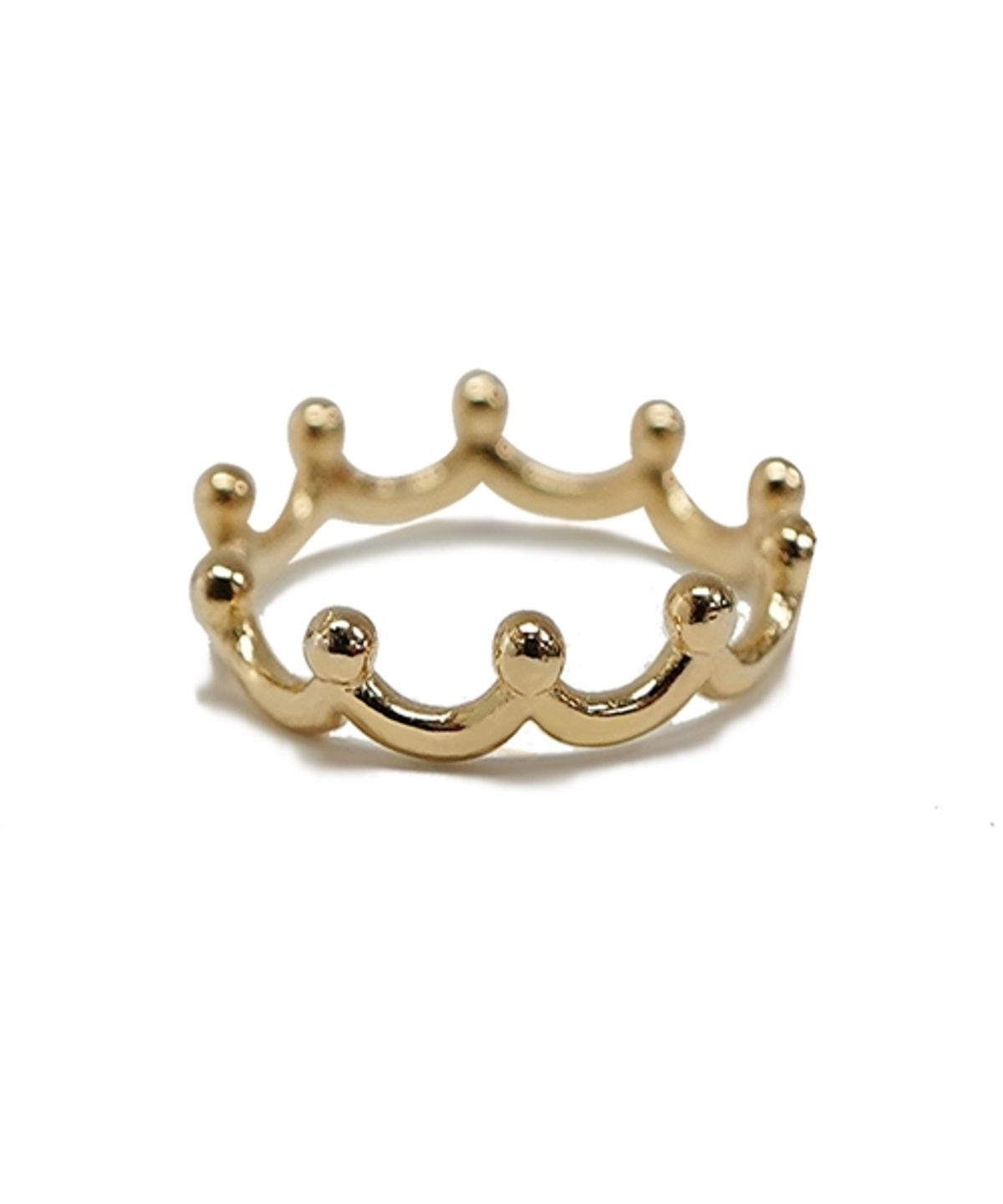 봉보(BONBEAU) Margaret Gold ring 크라운 레이어드 반지