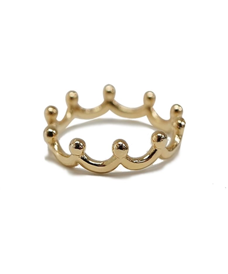 Margaret Gold ring 크라운 레이어드 반지