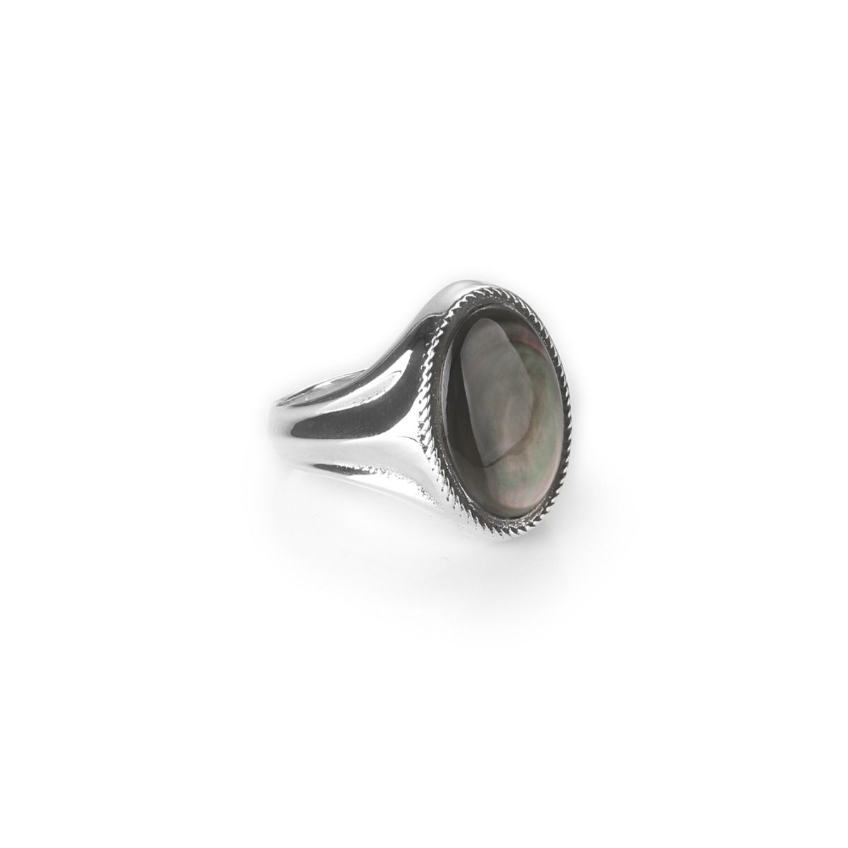 스팅925(STING925) Black Nacre Ring