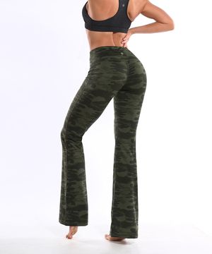 리플렉스 카모플라쥬 부츠컷 나팔 레깅스 요가복 A10