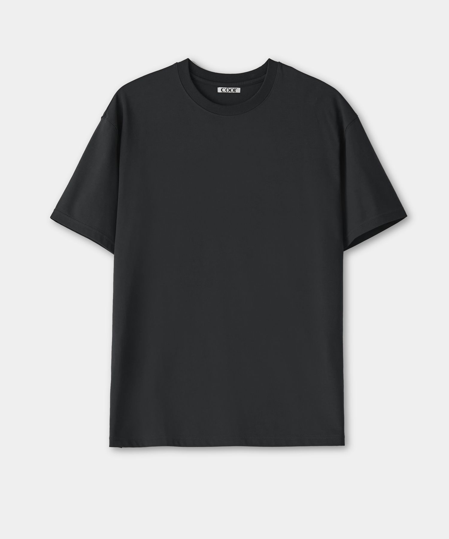 ★COOR★ Supima Cotton Semi-Overfit T-Shirt (Black) MUSINSA | COOR Supima Cotton Semi-Oversized Fit T-Shirt (Black)