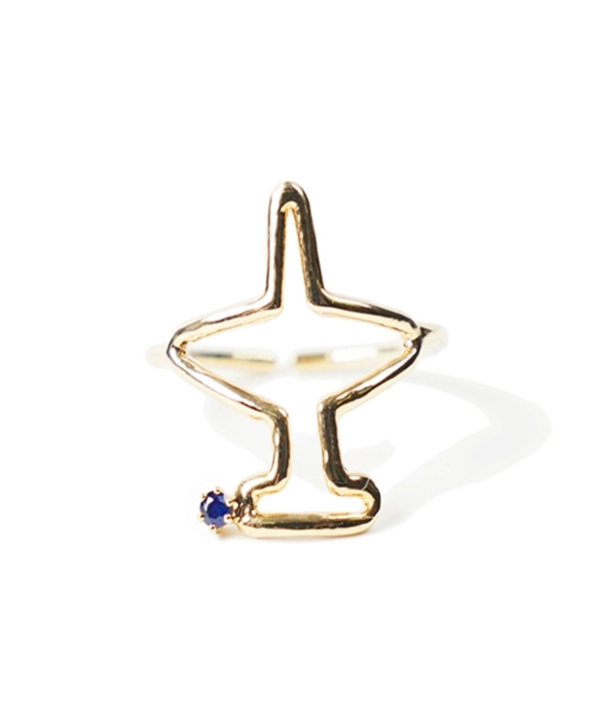 봉보(BONBEAU) Airplane gold ring 비행기 14k 골드 반지