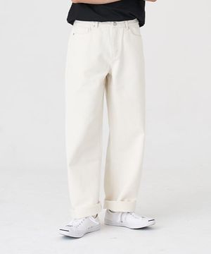 모어 와이드 데님 팬츠 (OFF WHITE)