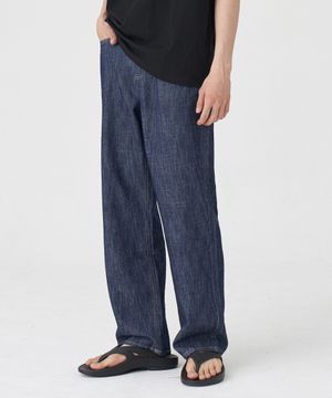 SL01 섬머 데님 와이드 팬츠 (RAW INDIGO)