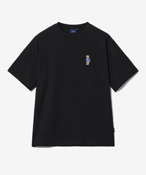 엠브로이더리 유니버시티 댄 반팔티셔츠 블랙