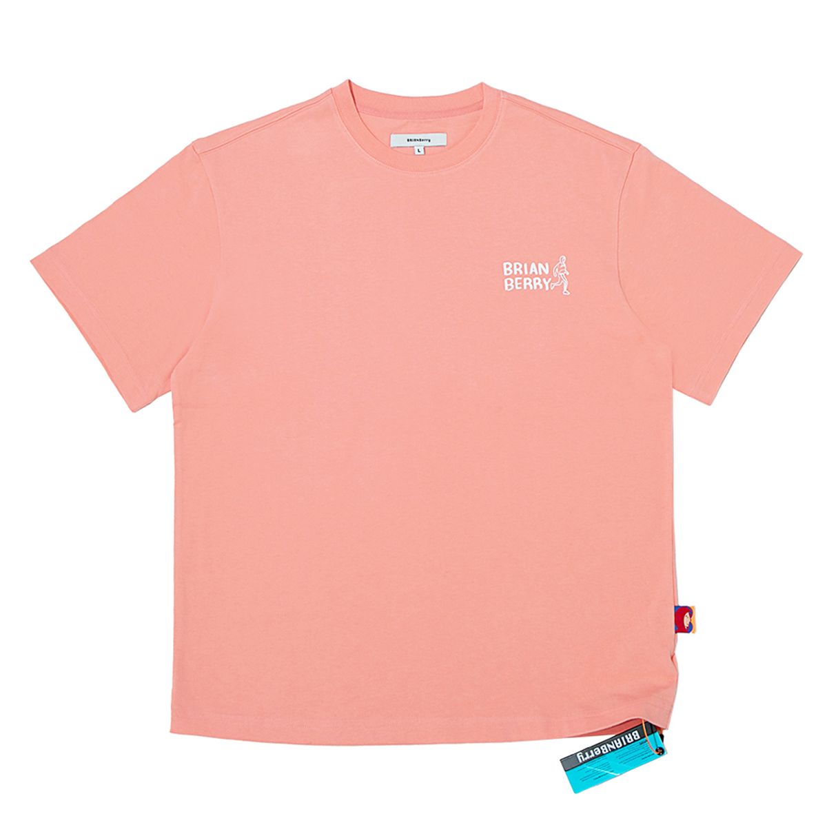 브라이언베리(BRIAN BERRY) BUILD LOGO TEE_CORAL