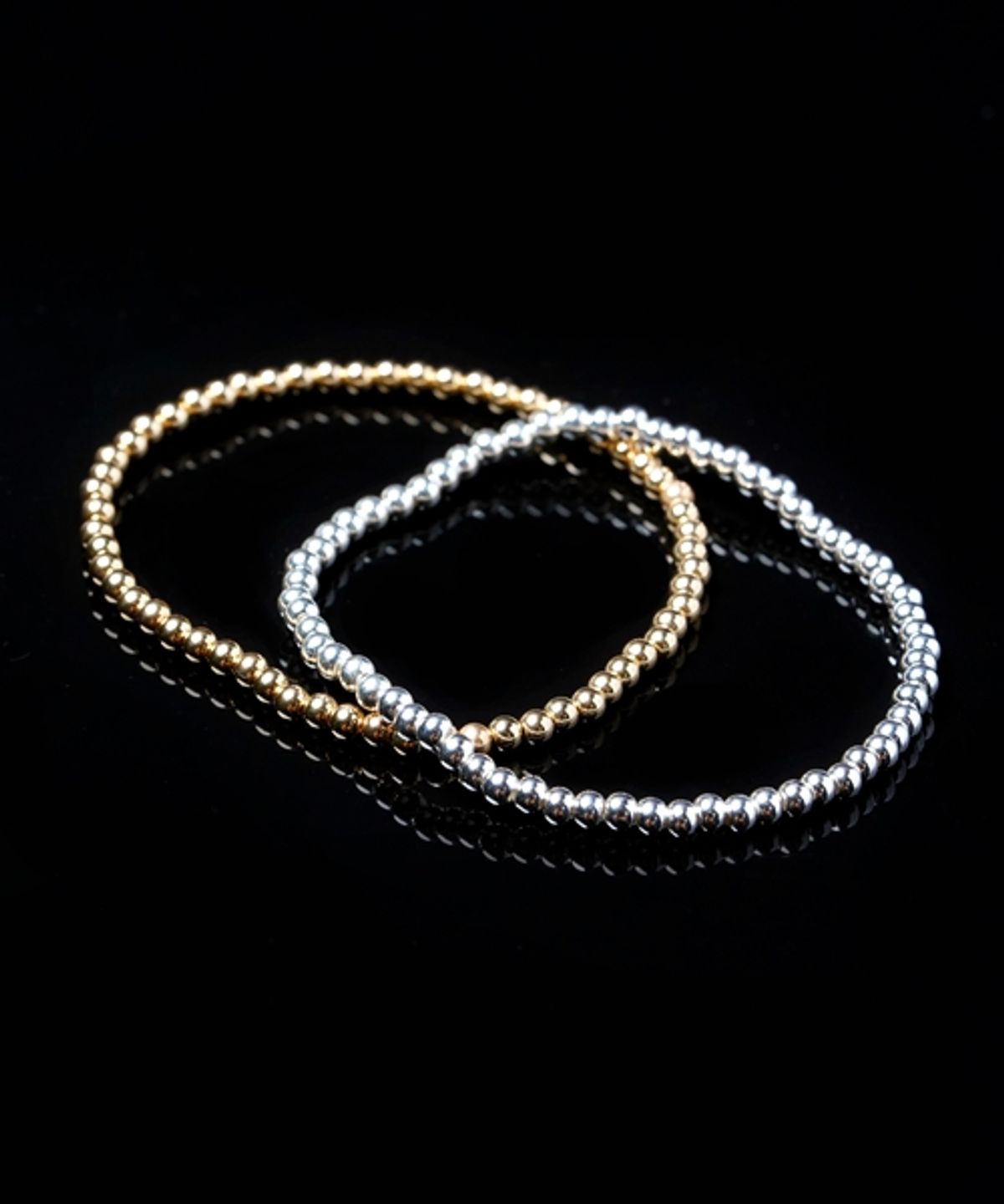 봉보(BONBEAU) 3mm silver gold ball daily simple Bracelet 925실버 은볼 팔찌 3mm