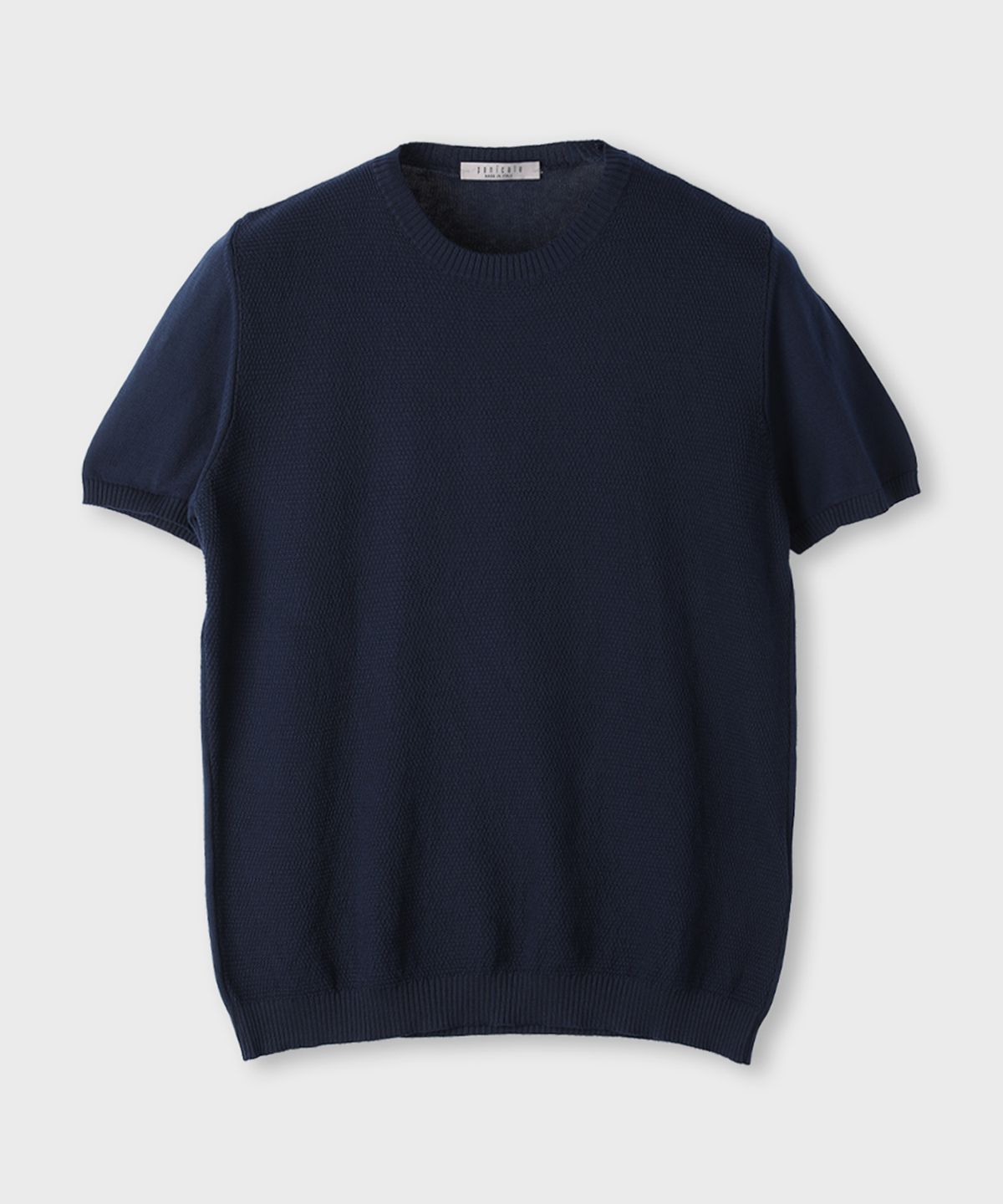 빠니깔레(PANICALE) 라운드넥 코튼 니트 티 2 COLOR