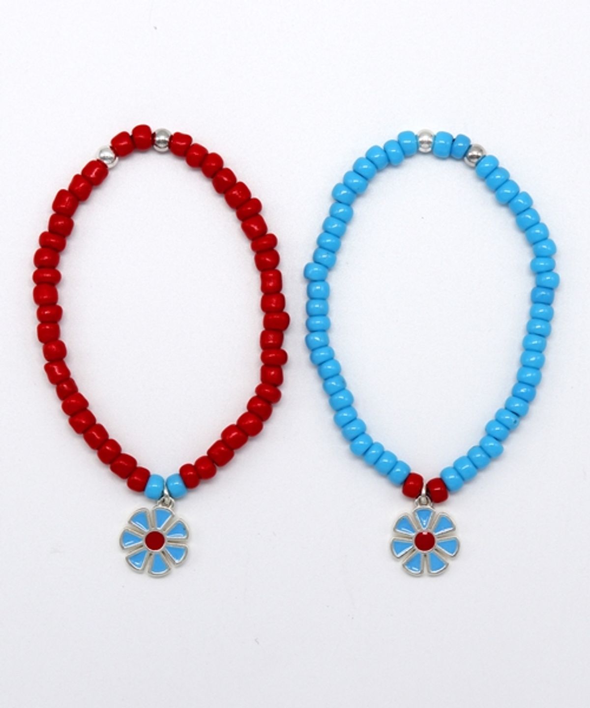 봉보(BONBEAU) Pretty daisy vivid color beads Bracelet 컬러 데이지 꽃 비즈팔찌