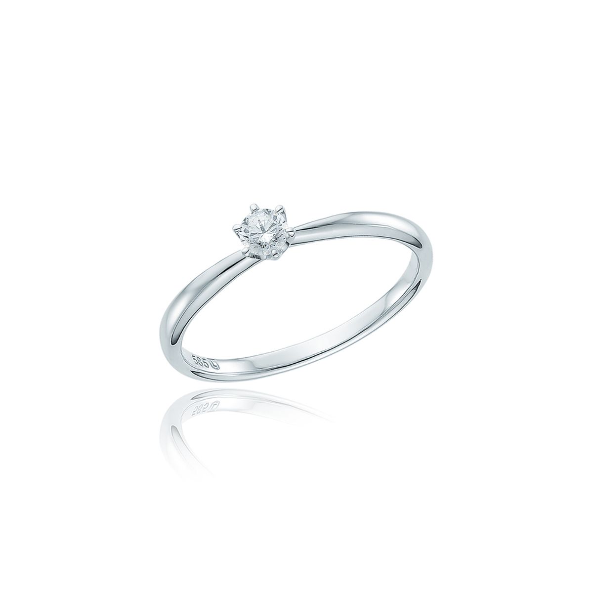 로이드(LLOYD) DIAMOND 0.1ct 6프롱 14K GOLD 반지 LRF21115D