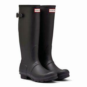 [WOMEN] 오리지날 백 어드저스터블 톨 레인부츠 - 블랙 WFT1001RMABLK