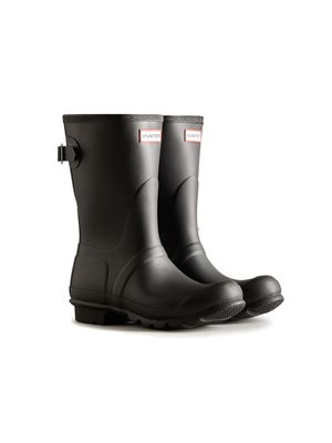 [WOMEN] 오리지날 백 어드저스터블 숏 레인부츠 - 블랙 WFS1013RMABLK