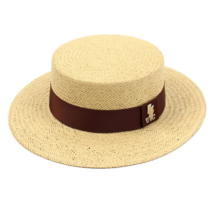 UNIVERSAL CHEMISTRY ■ Kangkang Simple Long Panama Hat MUSINSA | UNIVERSAL CHEMISTRY Brown Line Beige Panama Hat