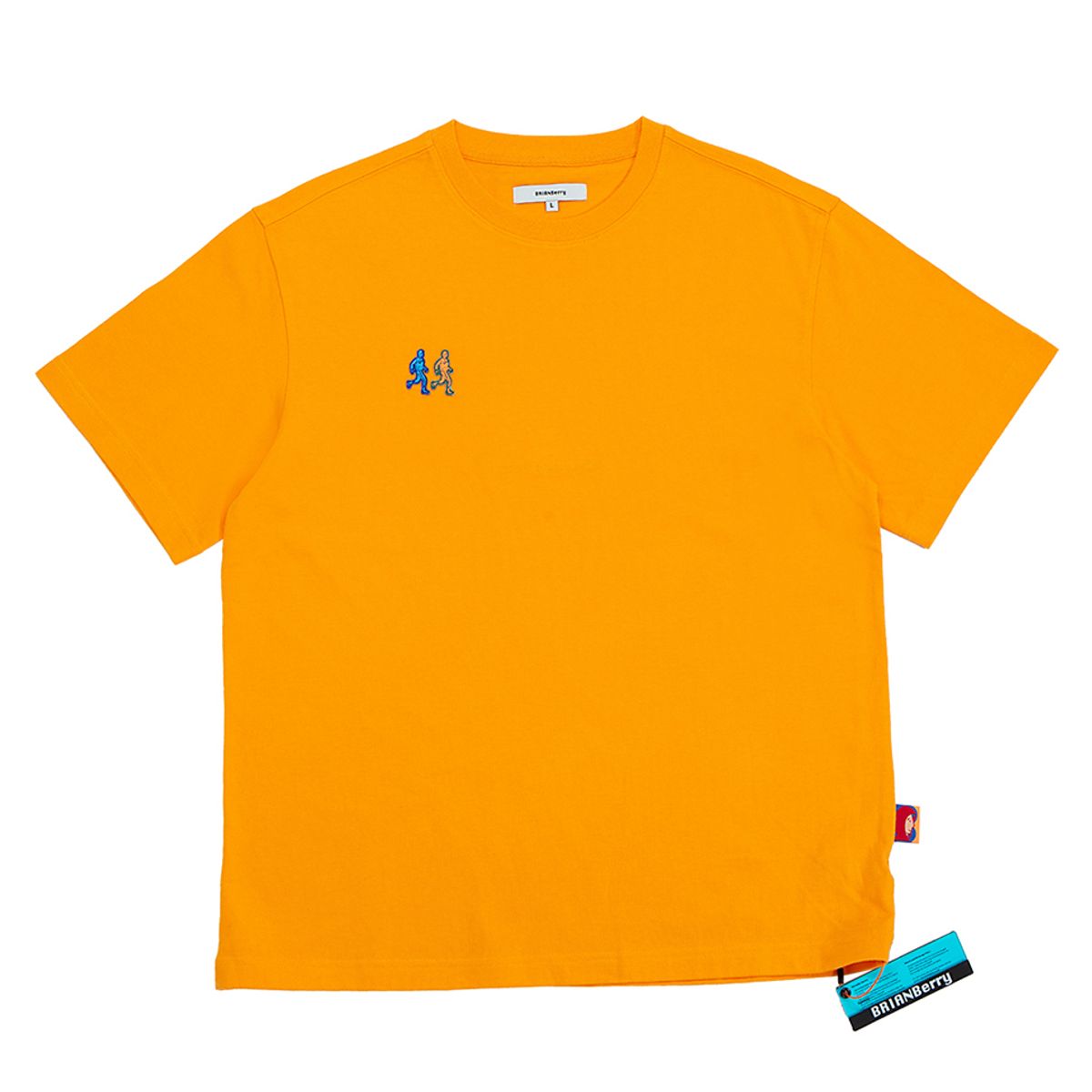 브라이언베리(BRIAN BERRY) TWINS WAPPEN TEE_L/ORANGE