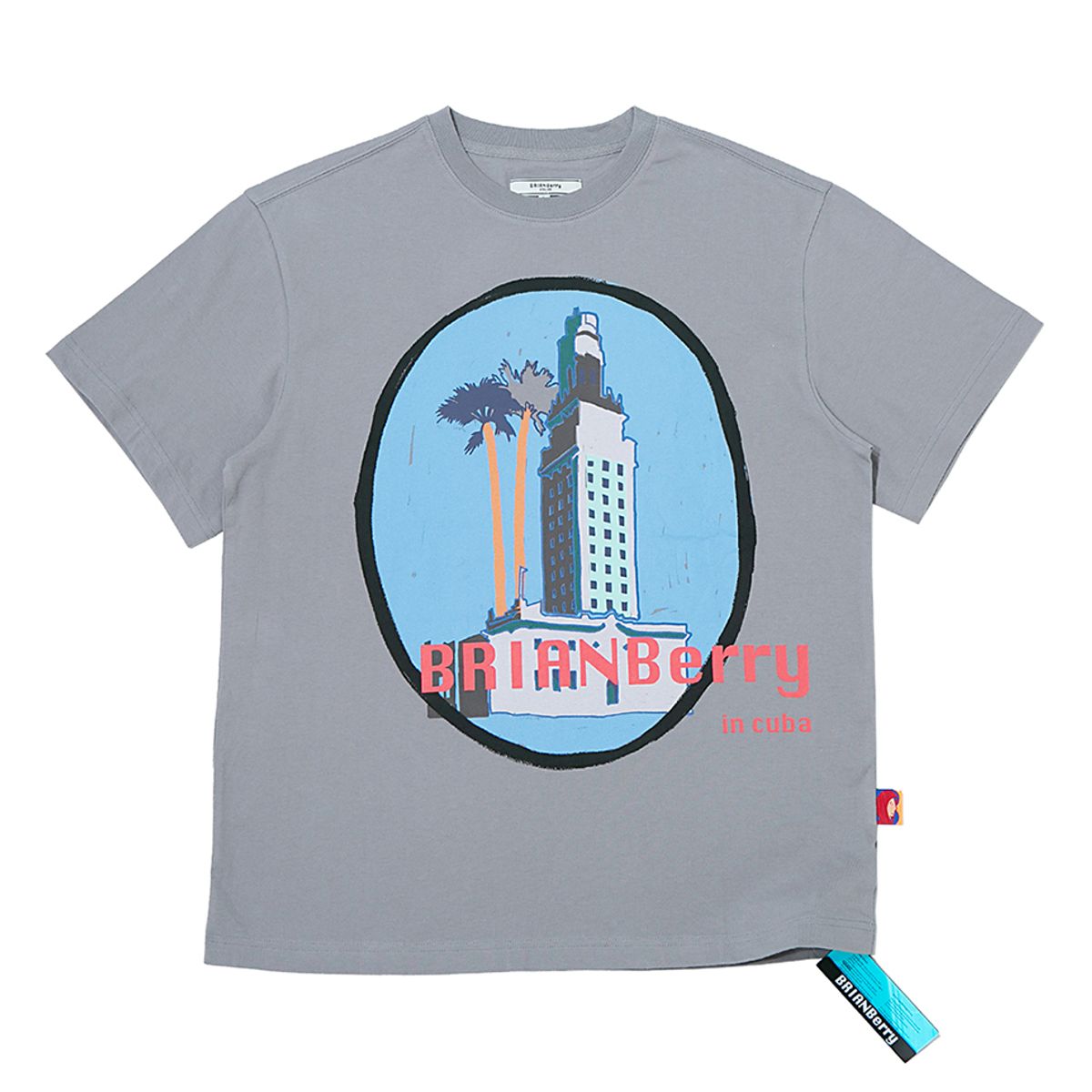 브라이언베리(BRIAN BERRY) VIDAL GRAPHIC TEE_L/GREY