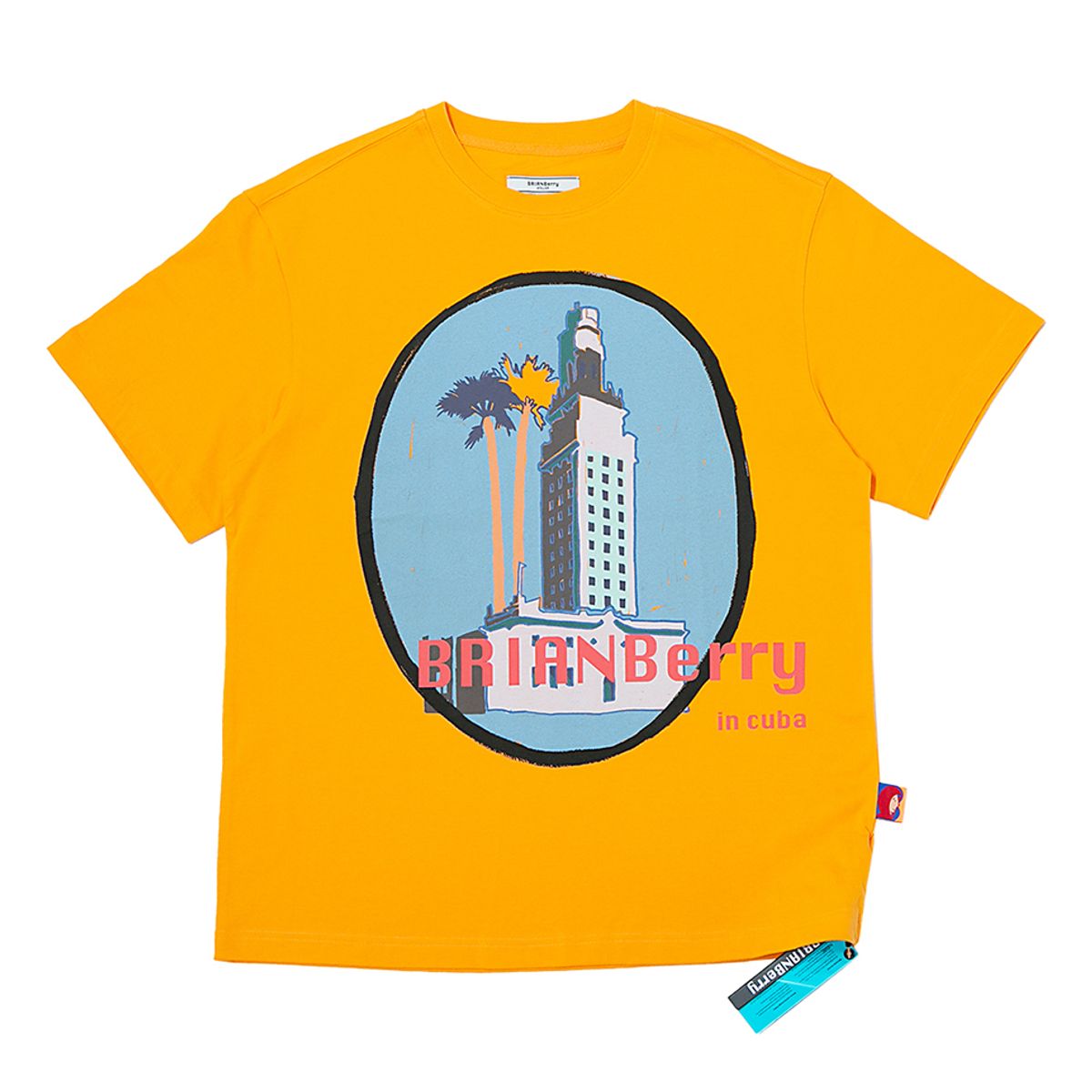 브라이언베리(BRIAN BERRY) VIDAL GRAPHIC TEE_L/ORANGE