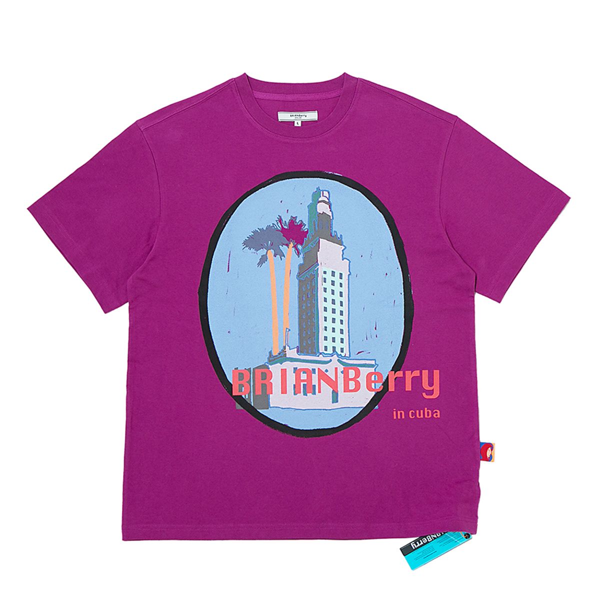 브라이언베리(BRIAN BERRY) VIDAL GRAPHIC TEE_D/MAGENTA