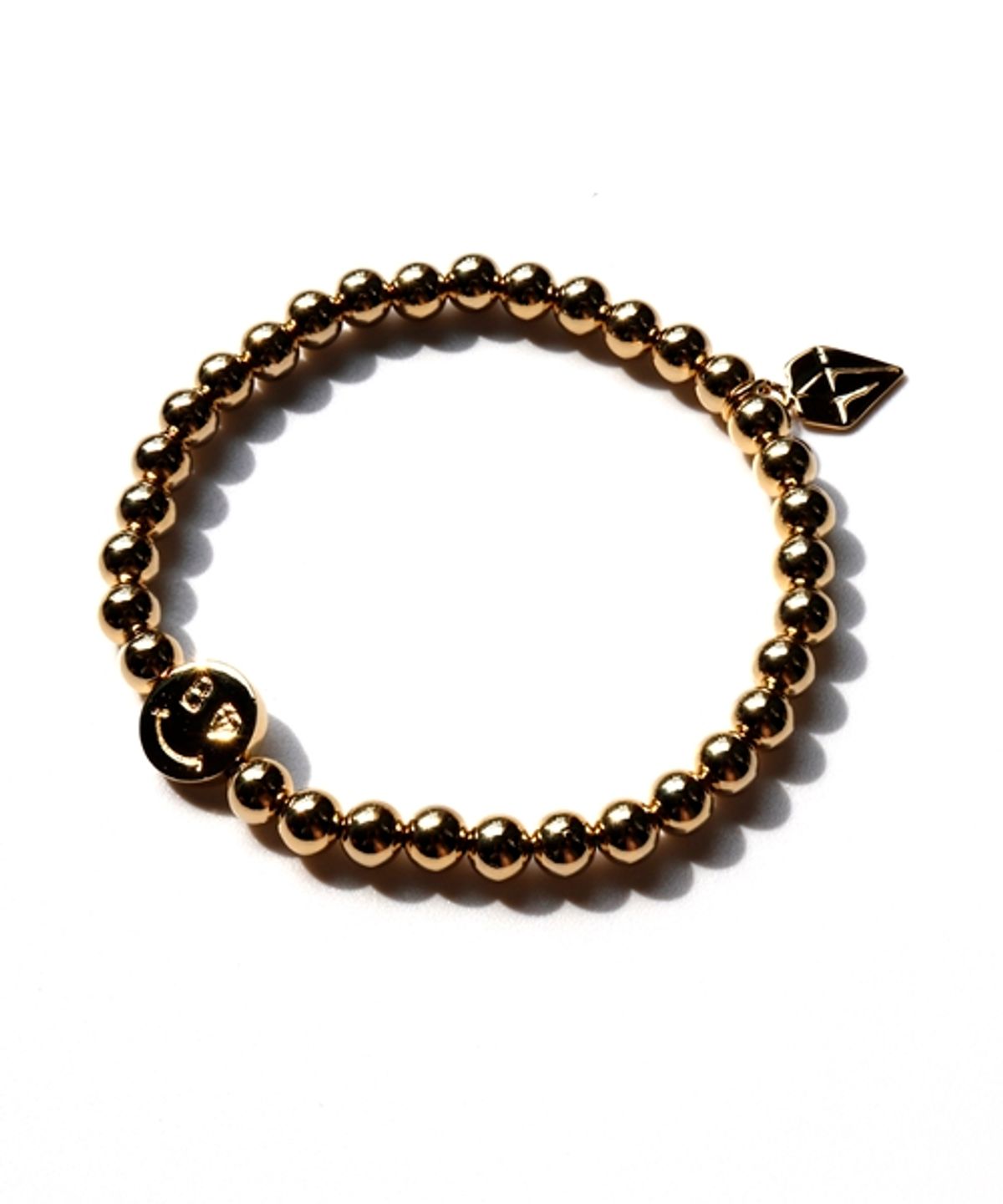 봉보(BONBEAU) Gold plating smile 5mm ball Bracelet 골드 스마일 참 구슬 팔찌 5mm