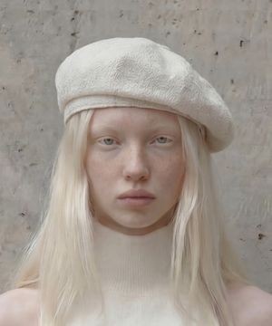 레이스 베레모 BREAD BERET / DOUBLE LACE / OATMEAL