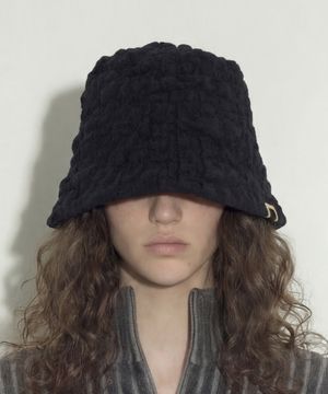 버블 패턴 코튼 버킷햇 STAND BUCKET / BUBBLE / BLACK