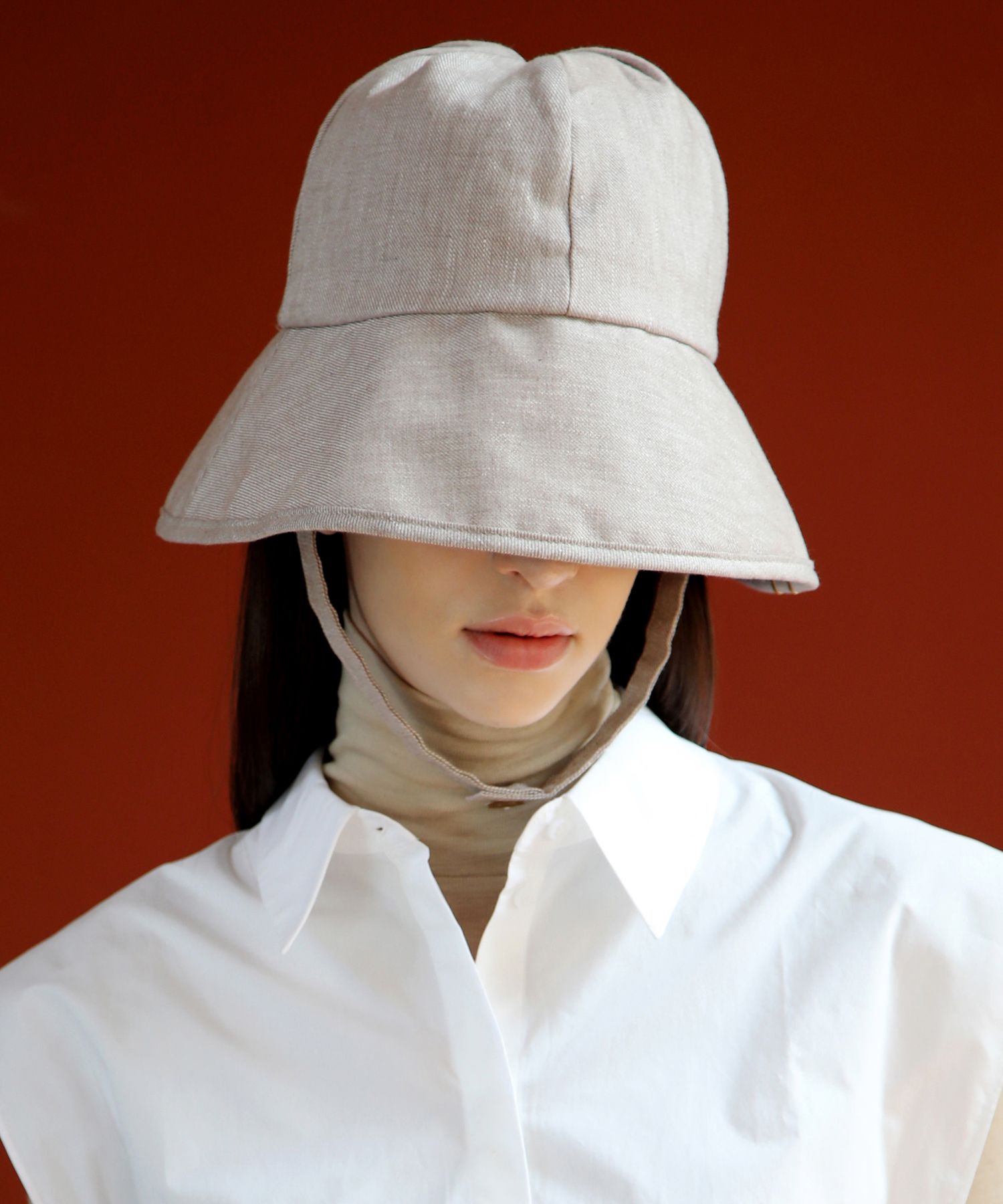 ★21-22新作★UNDERCONTROL★STRAP BUCKET / LINEN TW_2色 MUSINSA | UNDERCONTROL STUDIO STRAP BUCKET/LINEN TW/L BROWN