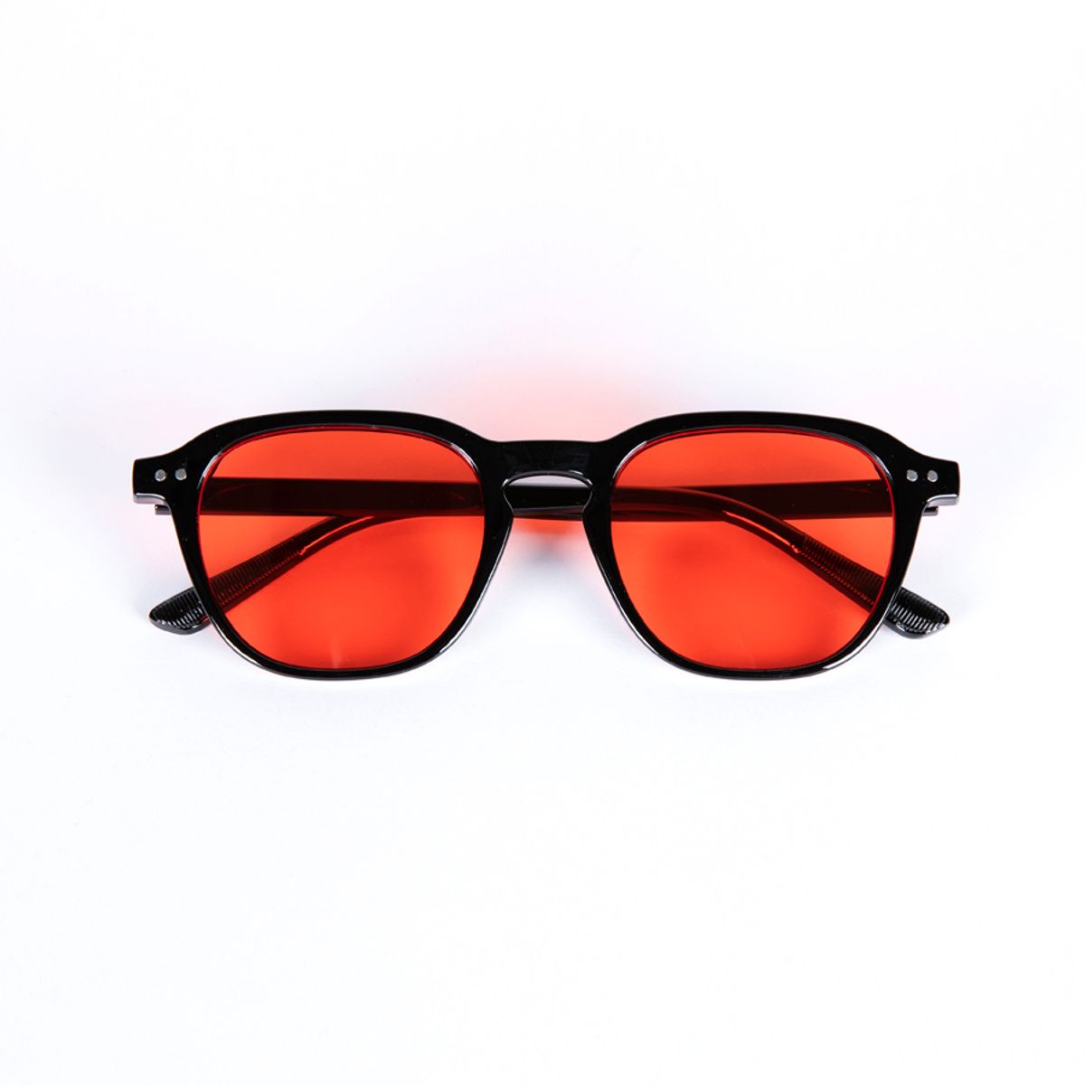 하이비션(HYBITION) Wooran Black / Red Tint Lens