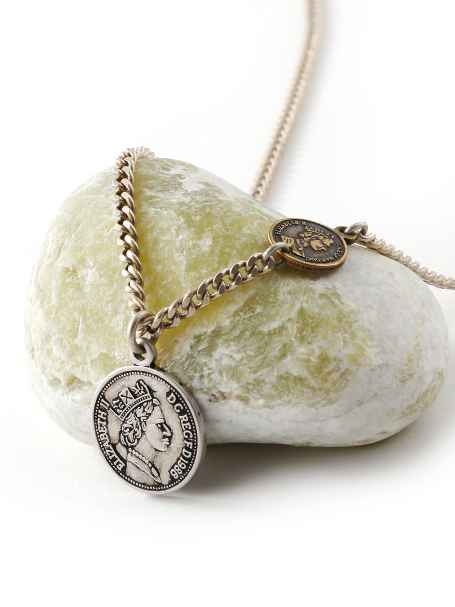 MUSINSA | SHOVEOFF SVN-165 Double Coin Antique Silver Coin