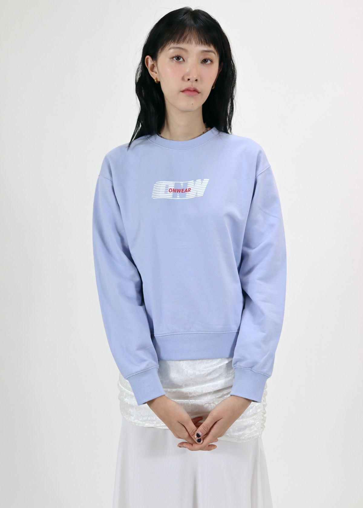 온웨어(ONWEAR) ONW LOGO SWEATSHIRT_SKYBLUE