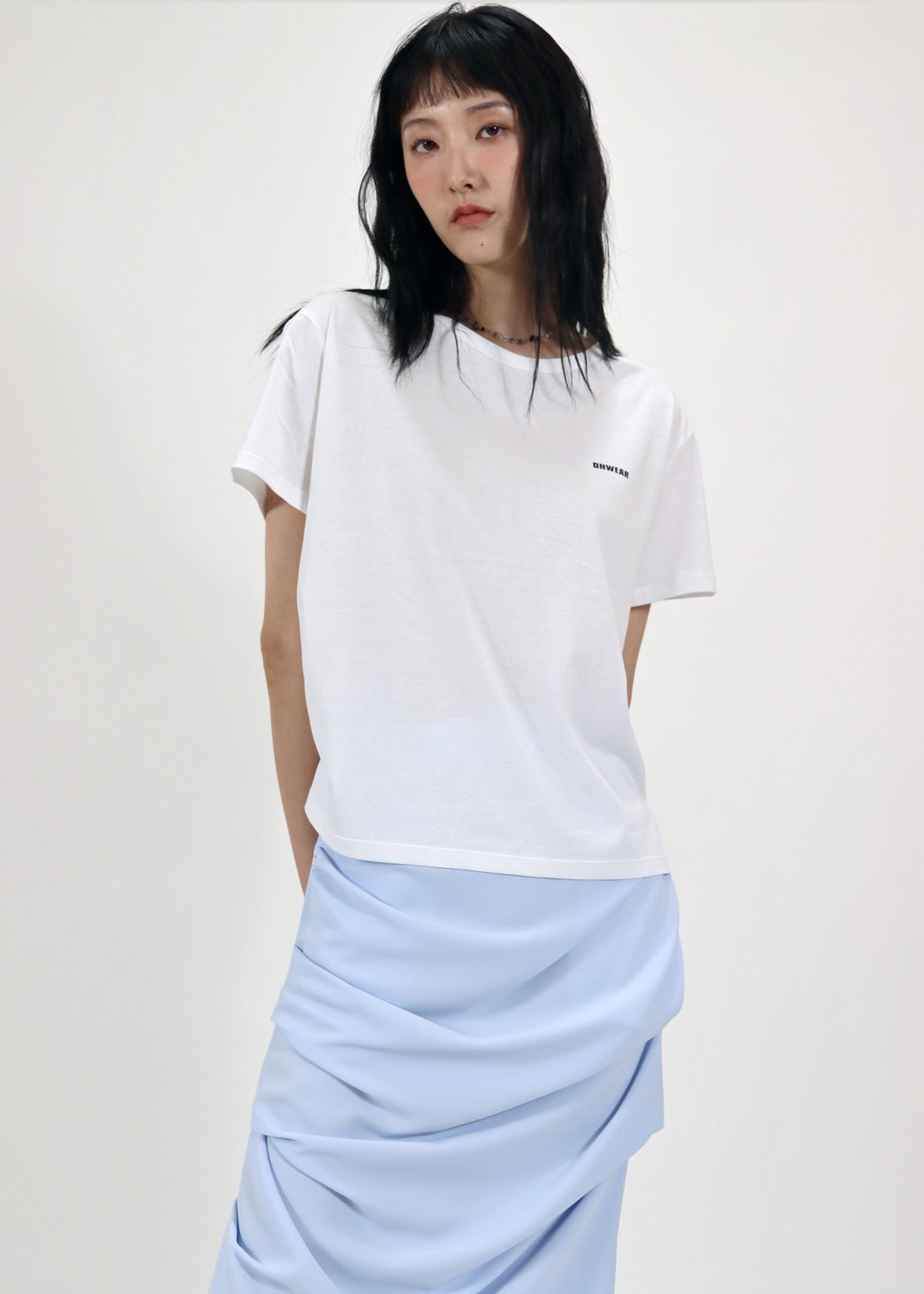 온웨어(ONWEAR) ONWEAR SHORT SLEEVE T-SHIRT_ WHITE