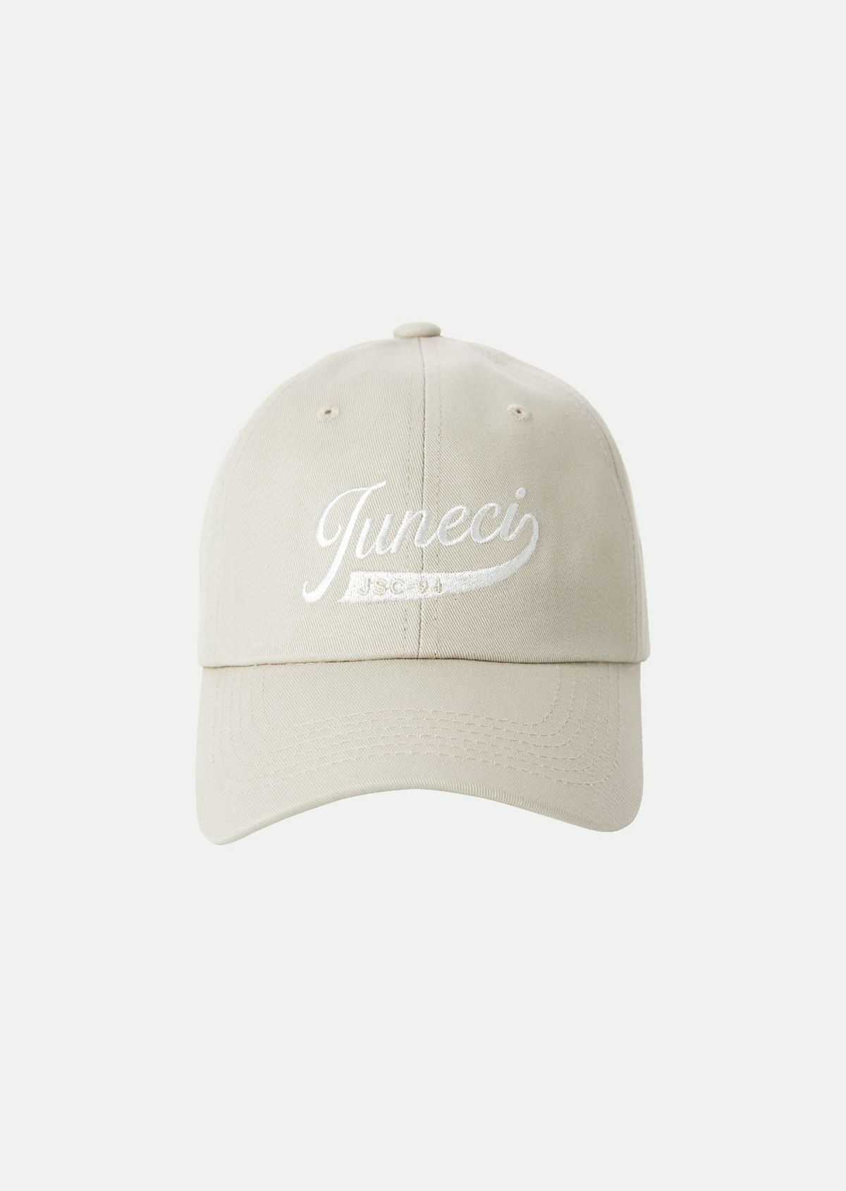 주네시 스포츠 클럽(JUNECI SPORTS CLUB) 주네시 레터링 볼캡 (Beige)
