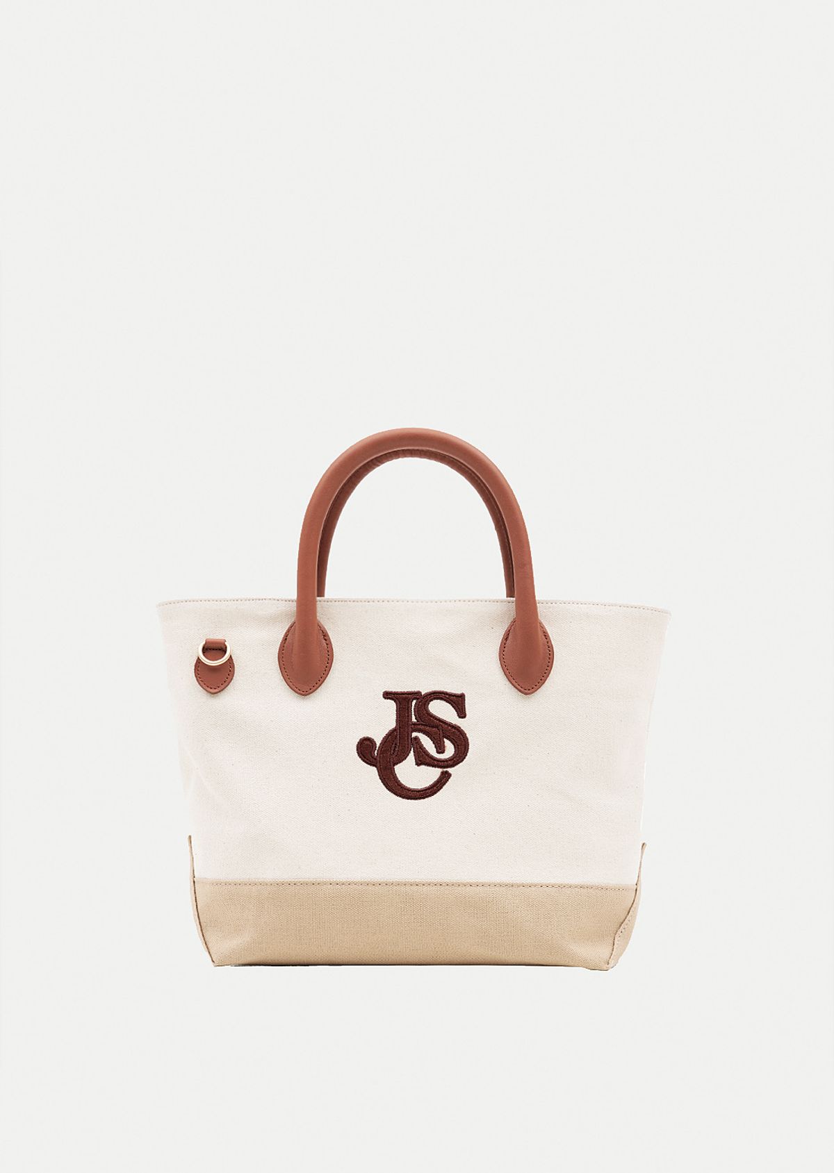 주네시 스포츠 클럽(JUNECI SPORTS CLUB) JSC 레더&캔버스 토트백 (Natural_Brown)