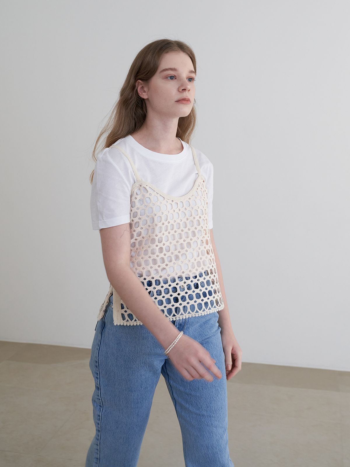 라비올렛트(LA VIOLETTE) Lace Top (Cream)