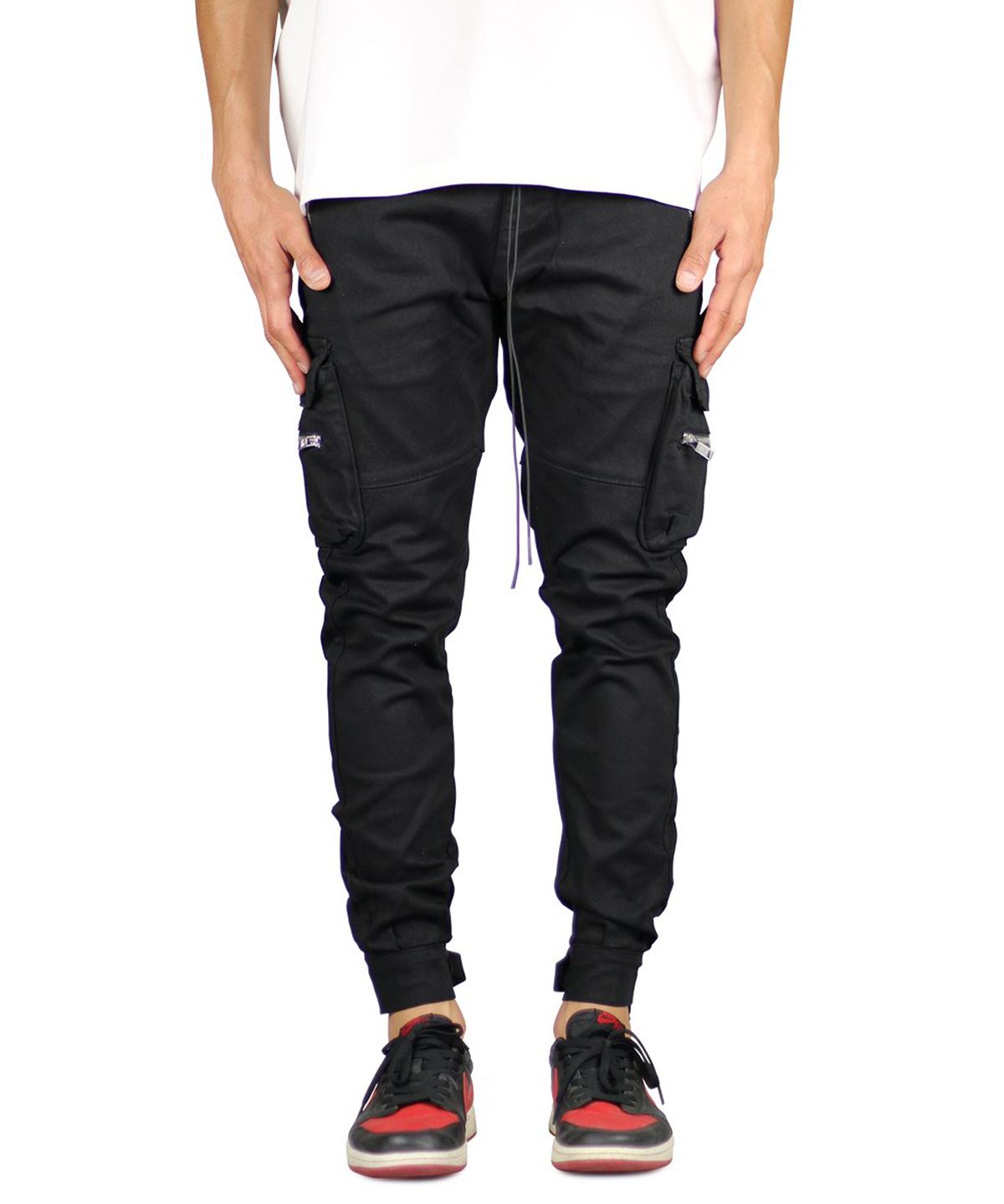 하이퍼 데님(HYPER DENIM) 블랙 컴뱃 팬츠