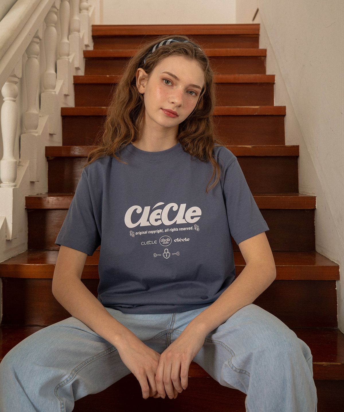 클레클레(CLECLE) total logo tee (indigo blue) - 사이즈 & 후기 | 무신사