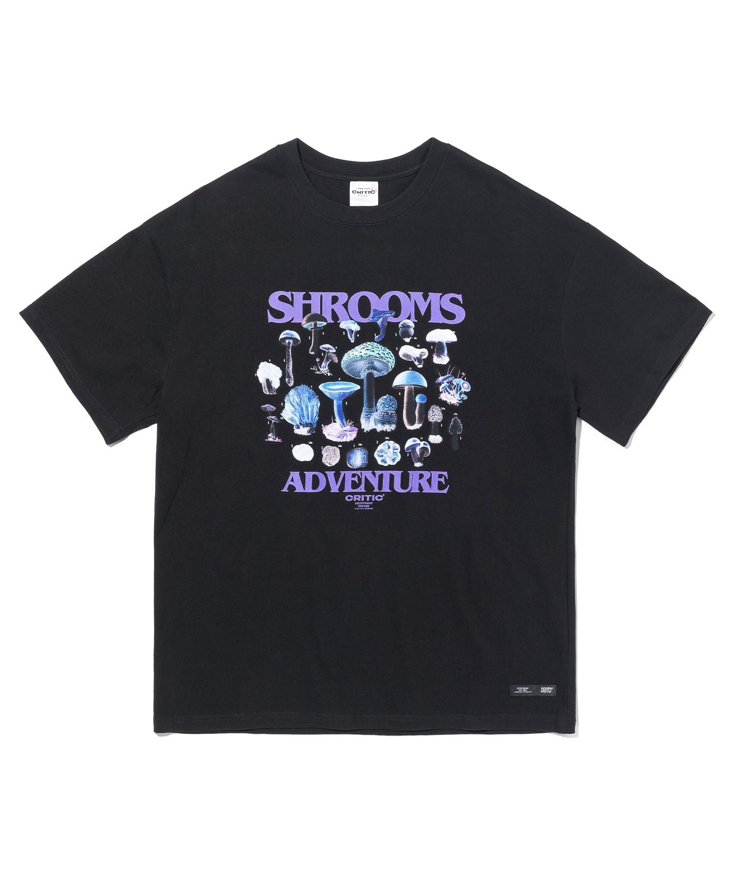 ★送料・関税込★CRITIC★MUSHROOM SHIRT.S★シャツ★ MUSINSA公式 | CRITIC SHROOMS SHORT SLEEVE T-SHIRT BLACK