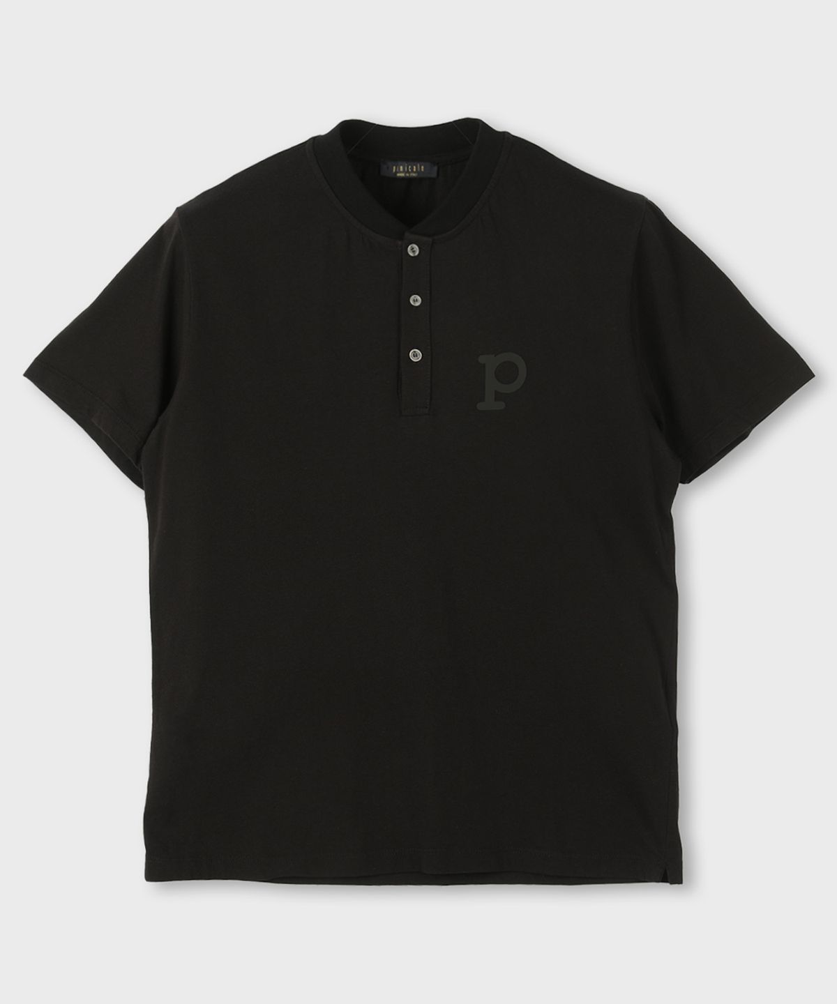 빠니깔레(PANICALE) P 패치 헨리넥 코튼 티셔츠 3 COLOR