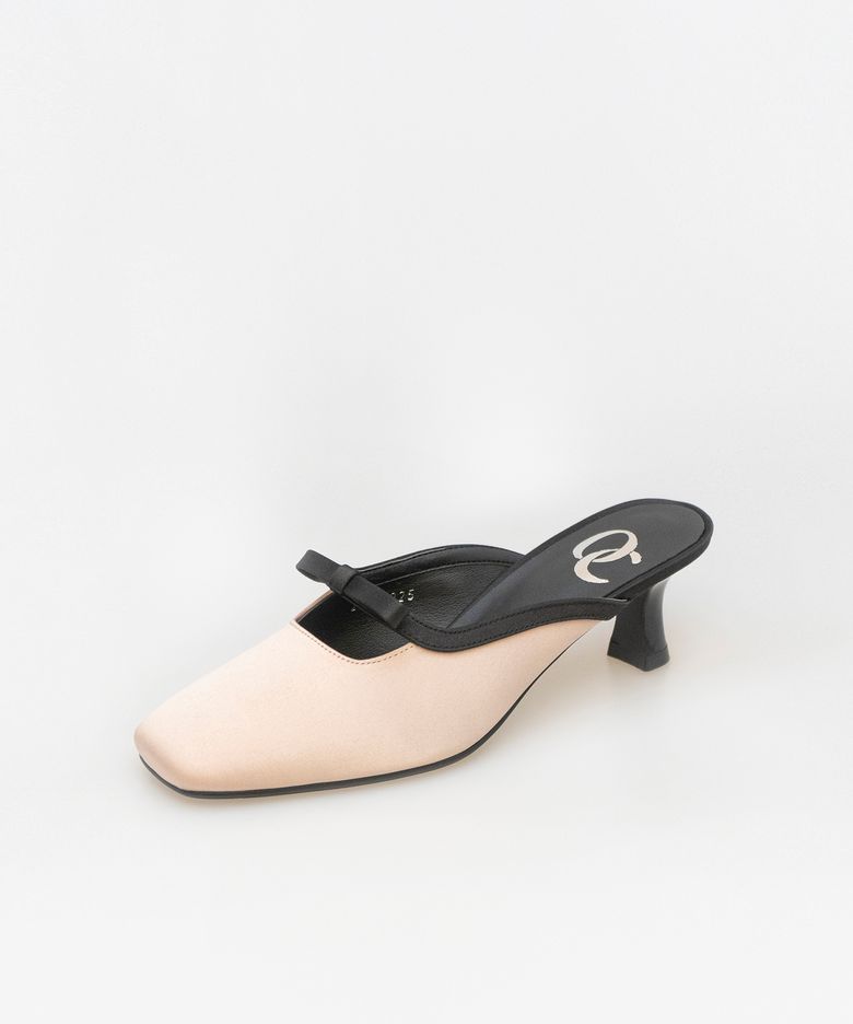 리본 뮬 (pink beige)