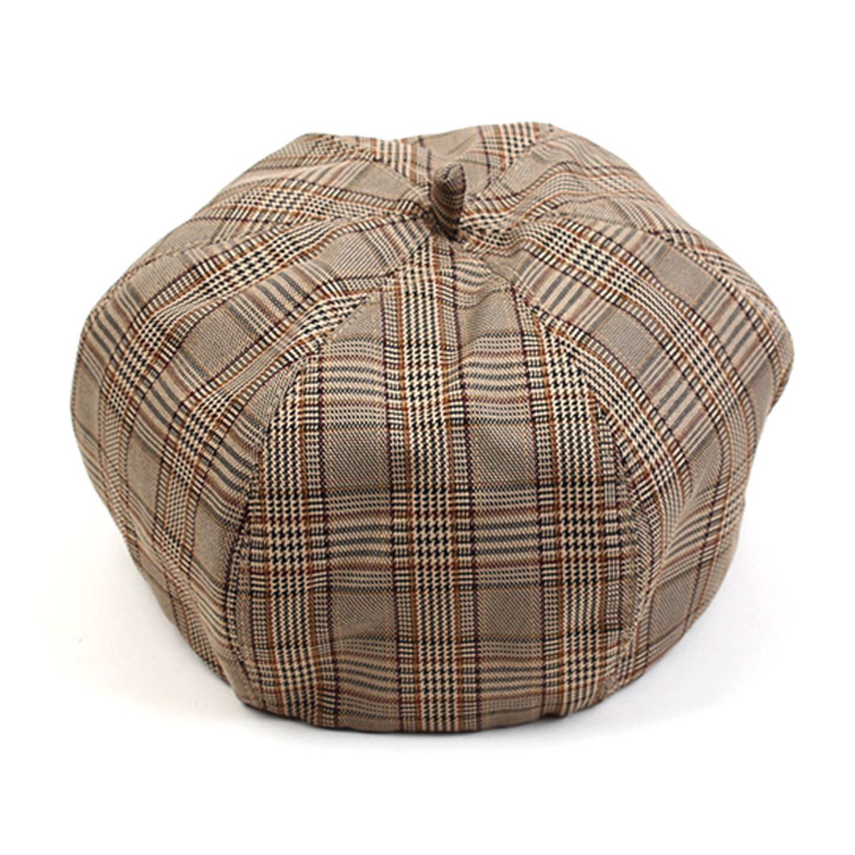 유니버셜 케미스트리(UNIVERSAL CHEMISTRY) Beige Glen Check Beret 체크베레모
