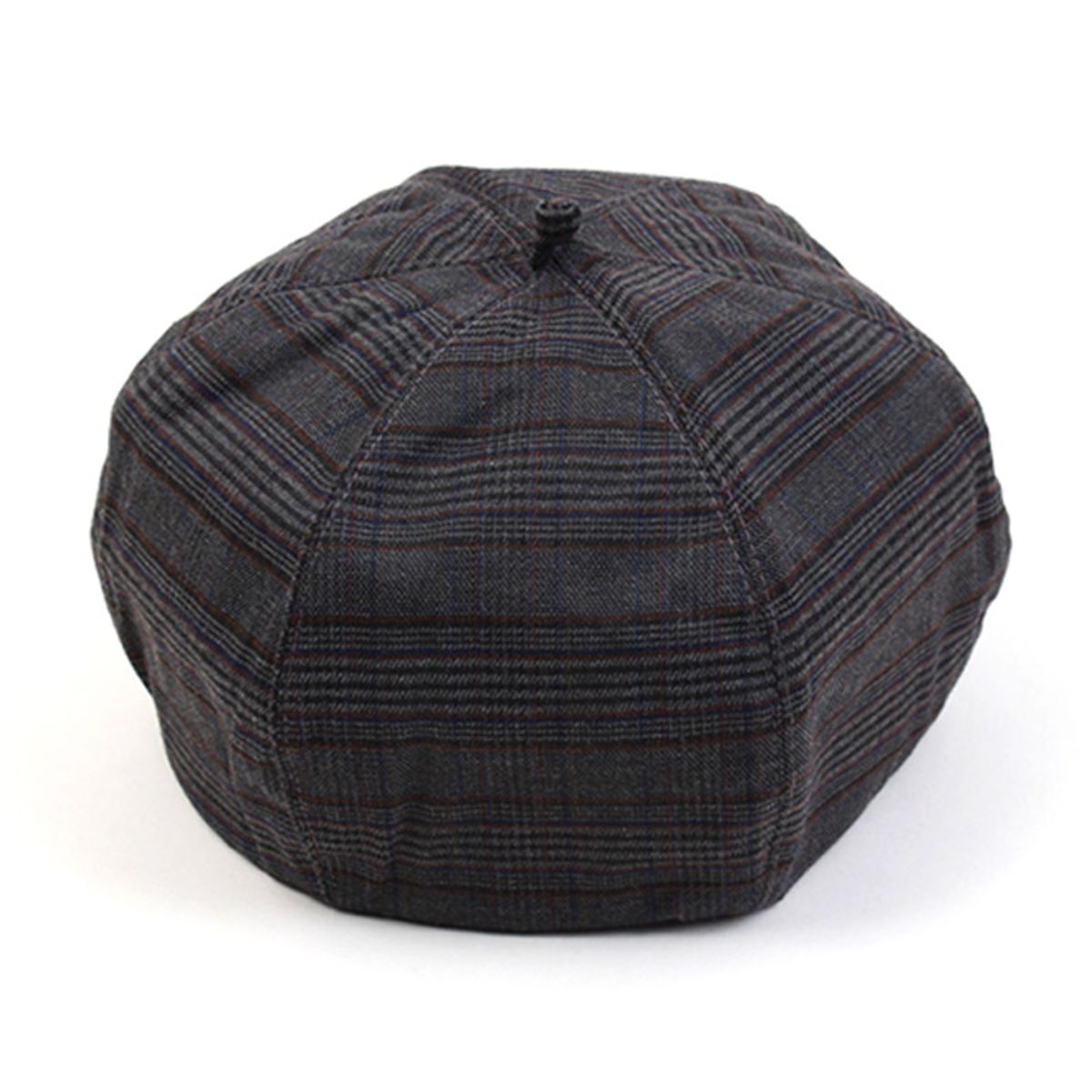 유니버셜 케미스트리(UNIVERSAL CHEMISTRY) Charcoal Glen Check Beret 체크베레모