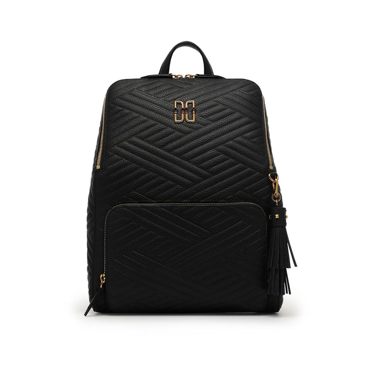 닥스 여성 액세서리(DAKS WOMENS ACCESSORIES) [CARLISLE] 블랙 칼라일 가죽 백팩 DCBA1F369BK