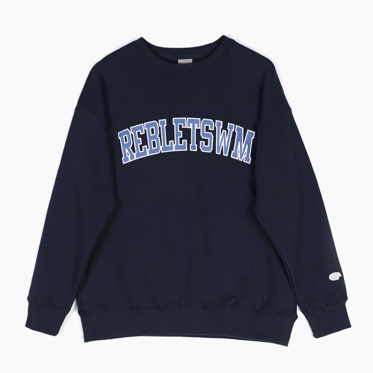 리블렛츠더블엠(REBLETSWM) 베이직 로고 맨투맨 네이비 BASIC LOGO SWEAT SHIRTS NAVY