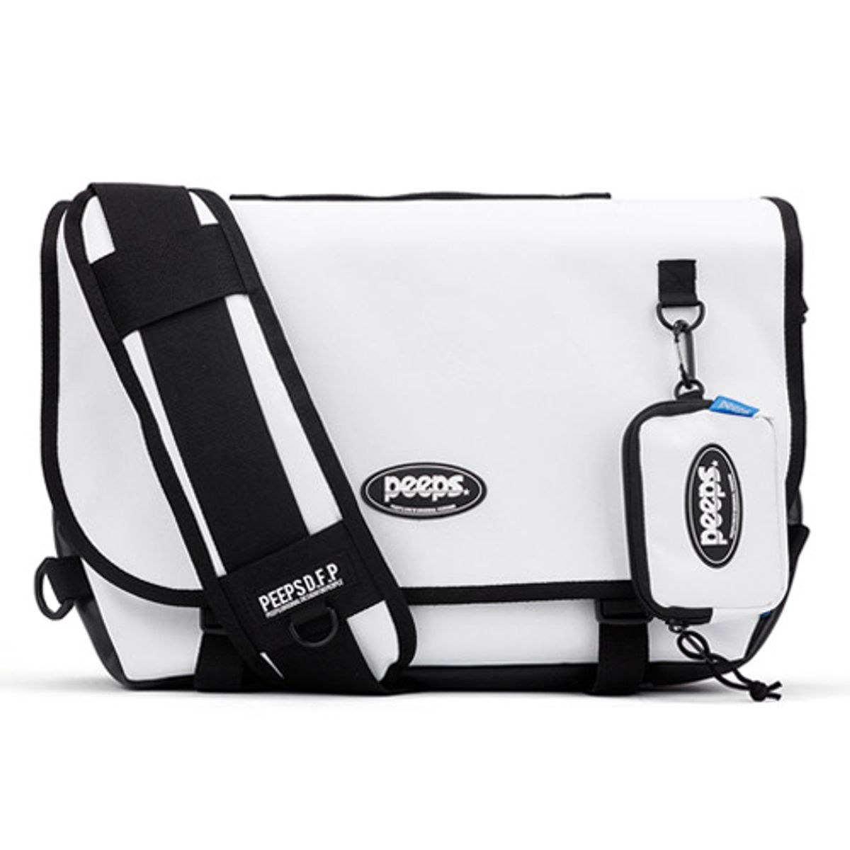 핍스(PEEPS) above messenger bag(white)