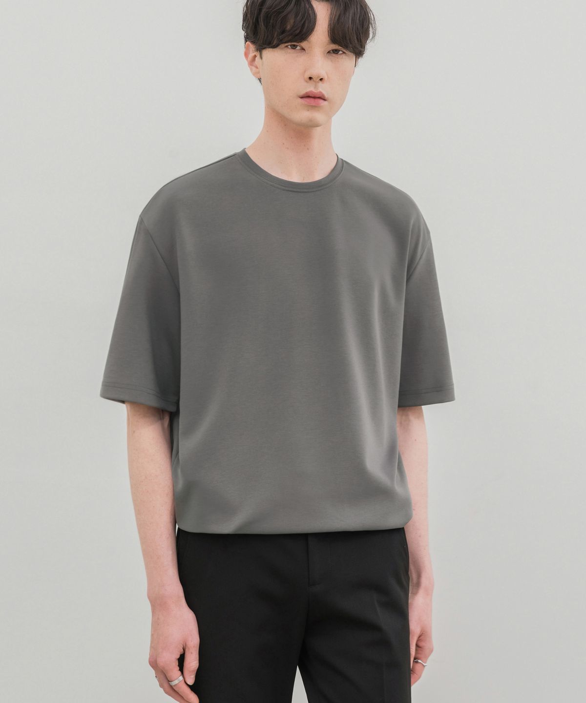 드로우핏(DRAW FIT) 에센셜 베이직 티셔츠 [SMOKE GREY]