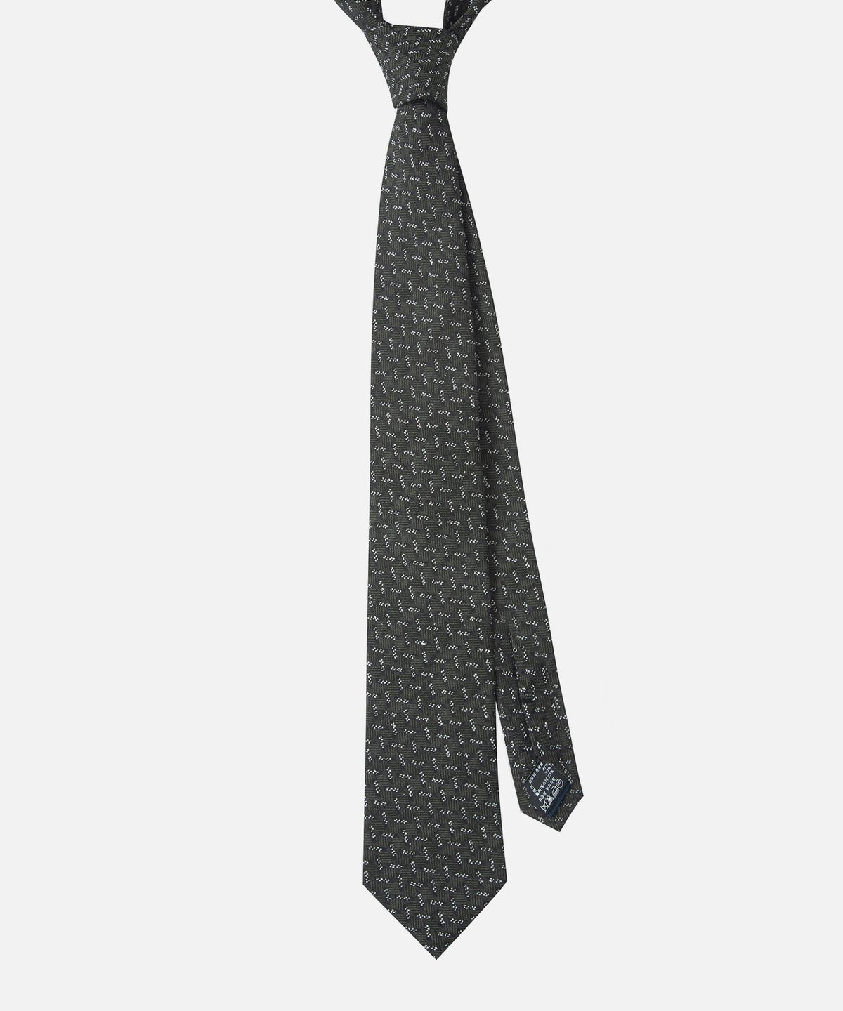 이지오(EZIO) Pattern Slub Tie_Deep Green