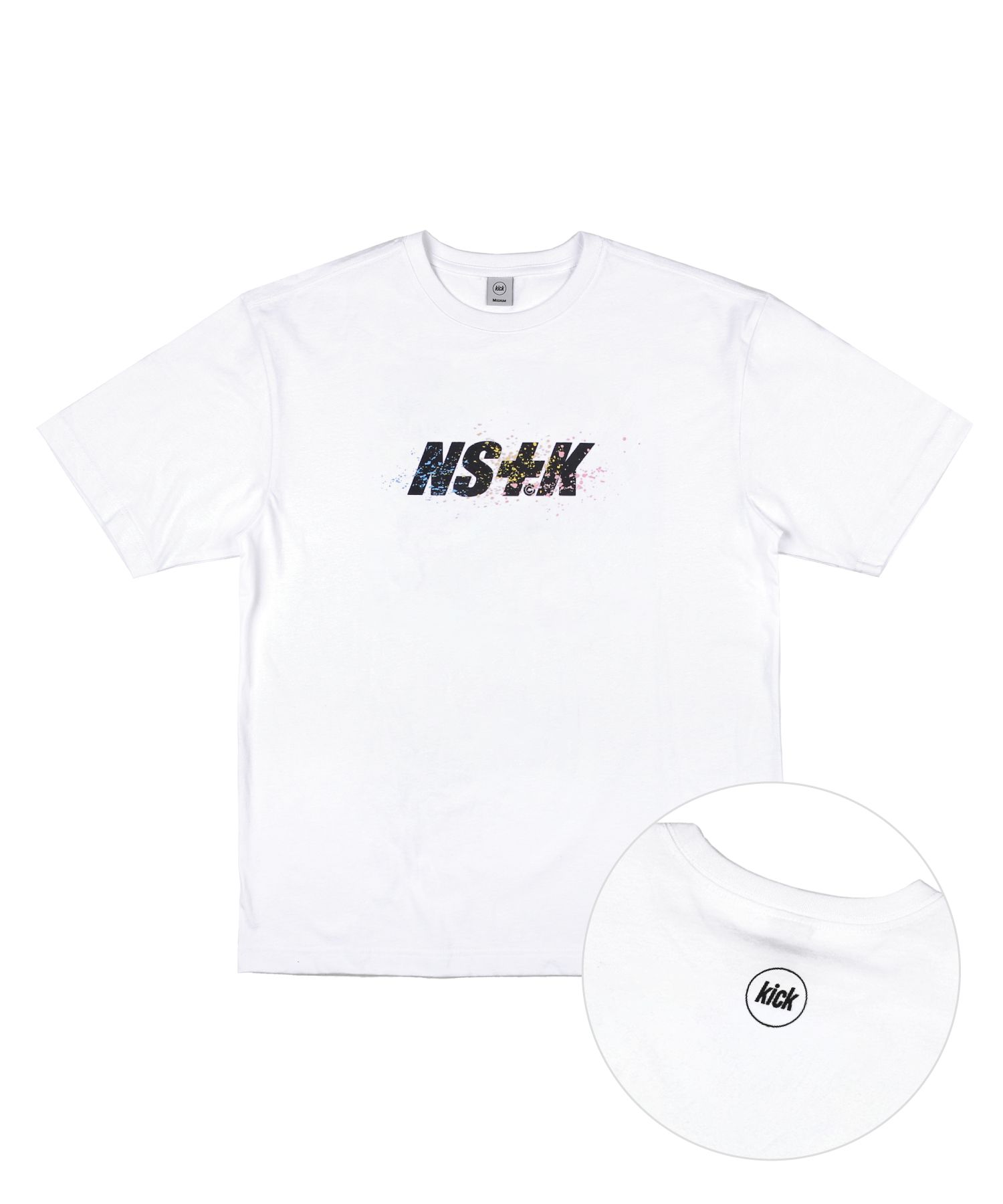NASTY KICKのKick Off Pigment Short Sleeve T-Shirt MUSINSA | NASTYKICK [NSTK] SPARKLING T-SHIRT (WHITE)_K21QB323