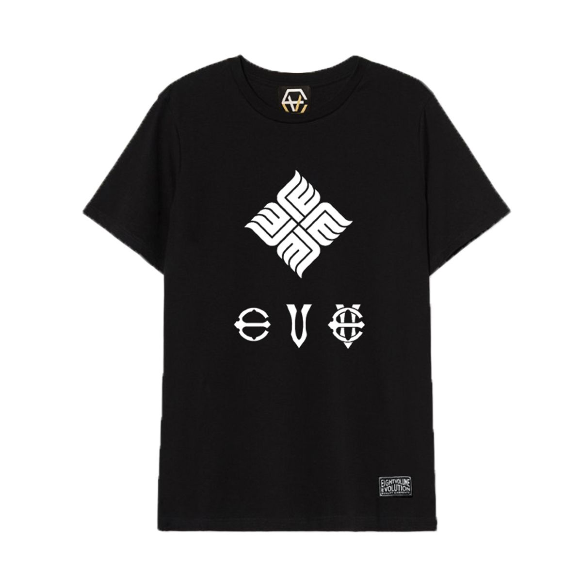 에잇볼륨(EIGHTVOLUME) EV 뉴 엠블램 블랙 티