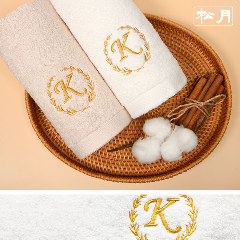 카이저 40수 코마 160g 세면타월 10매