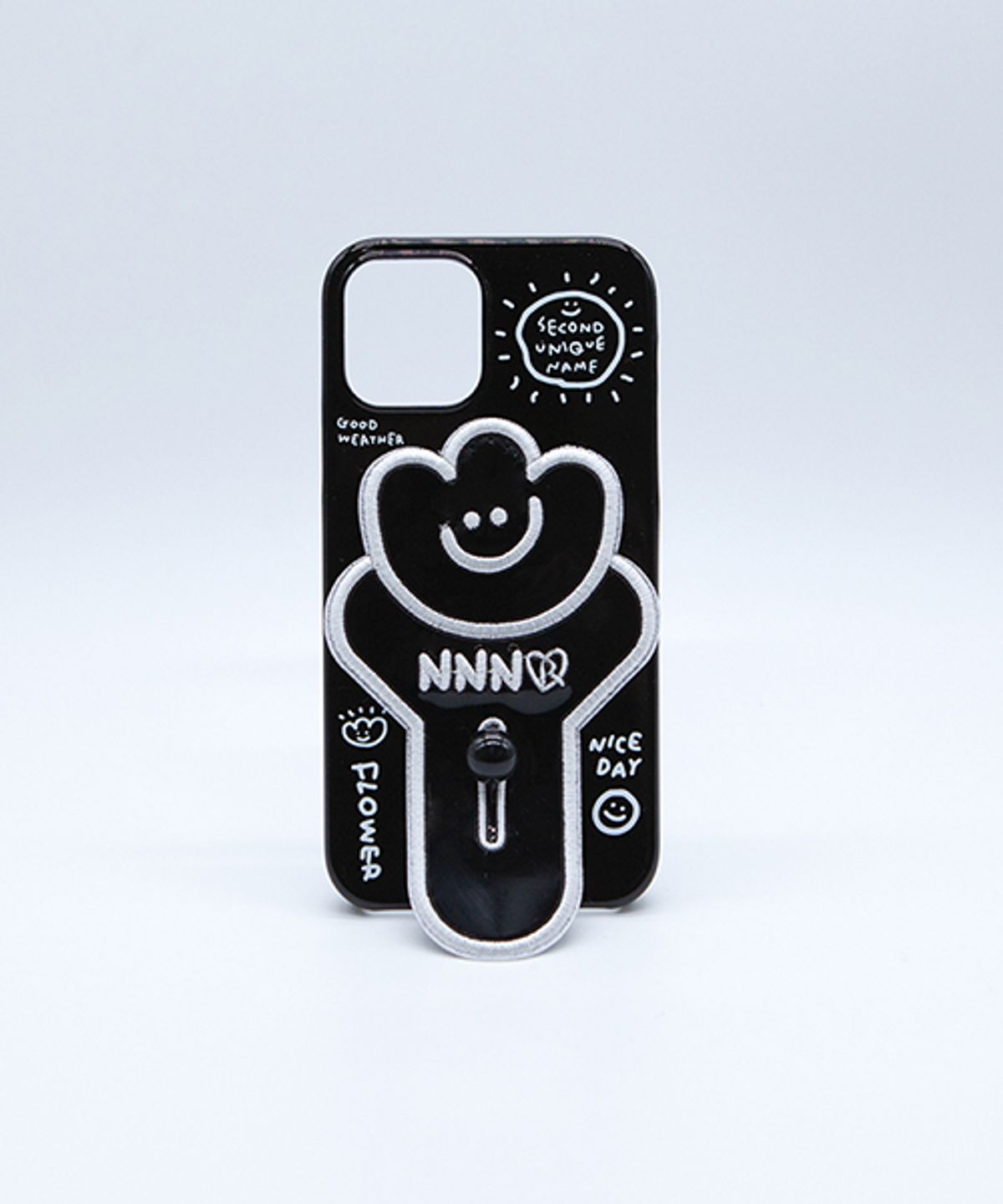 세컨드유니크네임(SECOND UNIQUE NAME) SUN CASE FLOWER PATCH BLACK