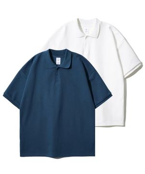 [2PACK] 핀스 오버핏 카라 반팔티 2PACK YHST2354